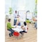 Ghent Easel+ Mobile 2-Sdd Prcln Whtbrd w/Tblt Strg, Mag, 8 Tablets, 39 in H x 26 in W NEX204EP8-FR - alternate 4